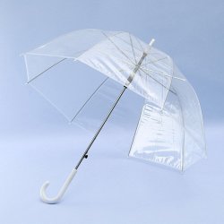 Clear Dome See Through Long Handle Transparent Umbrella