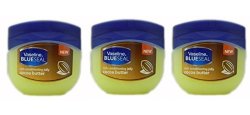 Vaseline Blue Seal Rich Conditioning Petroleum Jelly Cocoa Butter 1.69 Oz Travel Size Pack Of 3