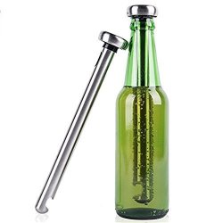 Beer Chiller Sticks - Set 2 Beer Cooler For Bottles - Built-in Bottle Opener - Risebeer Pro - Birthday Gifts For Men Beverage Bottle