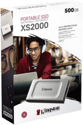 Kingston Technology 500GB XS2000 USB 3.2 Gen 2X2 Portable SSD