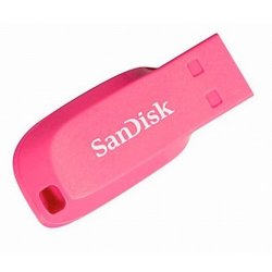 SanDisk 16GB Cruzer Blade USB Flash Drive Electric Pink