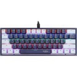 FoxXRay HKM-80 Chronus 60% Mechanical Gaming Keyboard Dark-blue