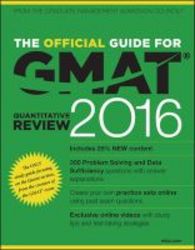 The Official Guide For Gmat Quantitative Review 2016 With Online Question Bank And Exclusive Video Paperback