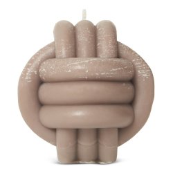 Knot Candle Brown 9CM