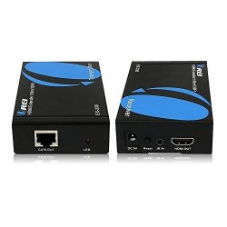 Orei Products Orei EX-330 Upgraded HDMI Extender Signal Over Single CAT5E CAT6 Ethernet Cable Up To 330' Deep Color