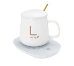 Coffee Cup And Warmer Set - White