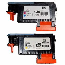 Wolfgray 2 Pack HP940XL 940 Printhead For Hp Officejet Pro 8000 8500 Hp 940 Print Head C4900A C4901A For Hp Officejet Pro 8000 8500 8500A 8500A Plus 8500A