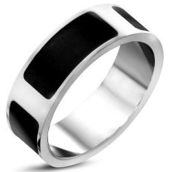 Men\'s Stainless Steel Panel Ring Size 9 US