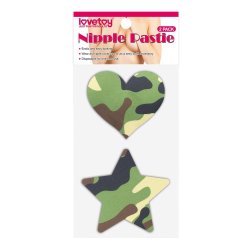 Lovetoy Camo Stars & Heart And Nipple Pasties 2 Pack