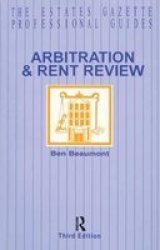 Arbitration And Rent Review Hardcover 3RD New Edition