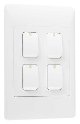 Bright Star Lighting - 4 Lever 2 Way Light Switch For 2 X 4 Electrical Box