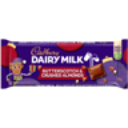 Cadbury Dairy Milk Butterscotch & Crushed Almonds Chocolate Slab 150G