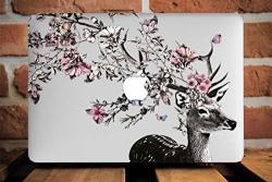 Wolfcase Full Cover Clear Shell Case For Apple Macbook Air 13 11 Apple Pro 13 15 2016 2017 Hard Cover Macbook 12 Inch Mac Pro Retina 15 13 Deer Floral Case AW2204