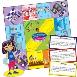 What Do You Say. What Do You Do. At School? Social Skills Board Game - Super Duper Educational Learning Toy For Kids