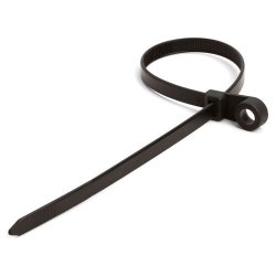 Cmple - 14? 120-LBS Mountable Head Cable Tie Pack Of 100 - Black