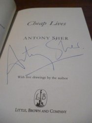Signed Anthony Sher Cheap Lives. Great Condition In Great Dust Jacket.