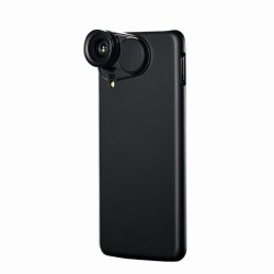 Protective Case & Wide Angle Macro Lenses For Huawei H20 - Black