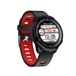 Bakeey S10 Full Touch HD Screen IP67 Wristband Blood Pressure And Oxygen Monitor Weather Display Smart Watch - Red