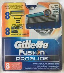 8 Gillette Fusion Razor Blades New Cartridge Pack 100% Authentic Genuine Pro Nib