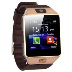 E-connection Dz09 Smartwatch Heartrate Test Bluetooth Smart Watch Wristwatch Smartwatch With Pedometer Anti-lost Camera For Iphone Samsung Huawei Android Phones Golden