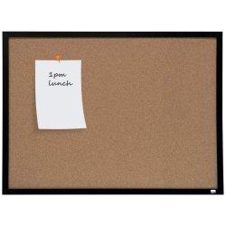 Nobo Small Cork Notice Board With Black Frame 585X430MM
