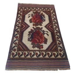 Fine Antique Style Taimani Kilim & Carpet 186 X 131 Cm