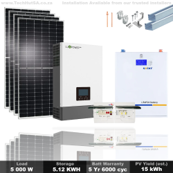 Luxpower 5KW Solar Power Kit With Svolt 5.09KWH Battery