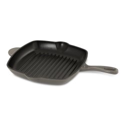 @home Cast Iron Grill Pan Grey