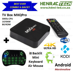 Ever Best Combo: Android Tv Box Mxqpro And I8 Keyboard Air Mouse Black