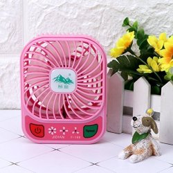Yuuups MINI Portable Hand Held Desk Fan Air Conditioning Cooler Cooling Fan USB Pink