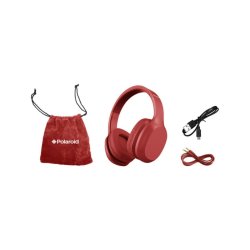 Polaroid Bluetooth Headphones 36 Hour - Red
