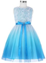 Kids Collection Blue Ombre Girl Dress - Party pageant wedding - Set Sizes