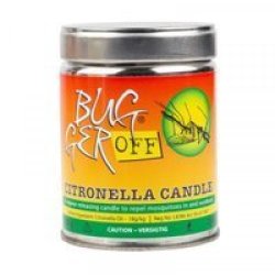 Bugger Off Candle Insect Repellent - Citronella 250G Bulk Pack Of 6