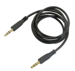Male To Male Stereo Audio Aux Cable 3.5MM - Black