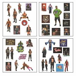 Myesha Toys Wwe Small Size Stickers Holographic Stickers Pack Of 4 Sticker Sheets Combo 2 Total 38 Small Stickers