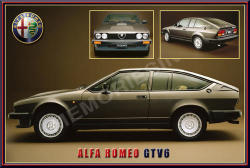 Alfa Romeo Gtv6 - Classic Metal Sign