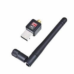 Nstcher 150 Mbps Wireless USB Wifi Network Adapter Lan Card W antenna 802.11N For PC