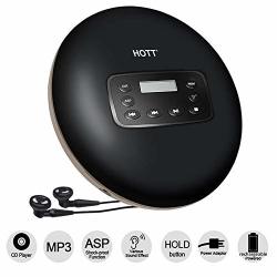 Portable Cd Player 2018 Latest Version Hott Personal Cd Player With Headphones Chargeable Compact Walkman With Electronic Skip Protection Anti-shock Function Black