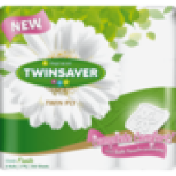 Luxury White Twin Ply Toilet Paper 9 Pack