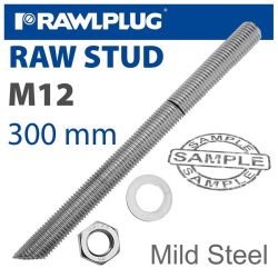 Mild Steel Stud M12-300MM