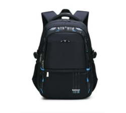 School Bags Orthopedic Waterproof Nylon Backpack - Blue