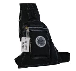 Fino Unisex Waterproof Nylon Chest Bag Ca7726wny - Black
