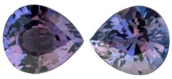 2.47ct Sri Lankan Spinel G.i.s.a.certified Matching Pair Colourchange: Violet-blue To Purple Vvs