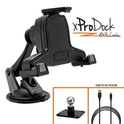 IBolt Xprodock Amps Combo W 2 Mounting Options: Metal Amps Drill Base Mount suction Cup Mount And 2m Charging Cable. Samsung Galaxy S7 Note 5