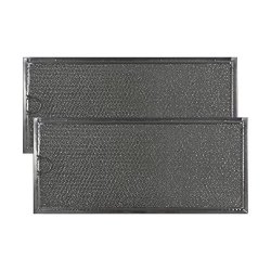 Air Filter Factory 2-PACK Compatible Replacement For Whirpool 8169758 Aluminum Grease Microwave Oven Filters