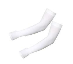 Arm Sleeves - Compression Sleeves - Summer & Winter Sleeves - White
