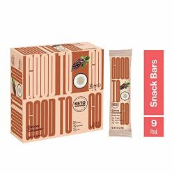 Goodto Go Soft Baked Bars - Cocoa Coconut 9 Pack - Gluten Free Keto Certified Paleo Friendly Low Carb Snacks