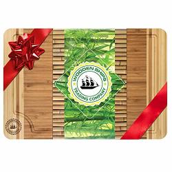 Professional Bamboo Cutting Boards| Extra Large 18" X 12" Wooden Cutting Board For Kitchen| Heavy Weight Wood Chopping Board With Juice Groove & Handles|