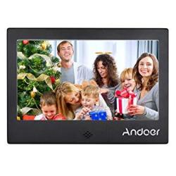 Andoer 7 Inch LED Digital Photo Frame 720P Video music calendar clock txt Player 1024 600 Resolution Metal Frame With Re