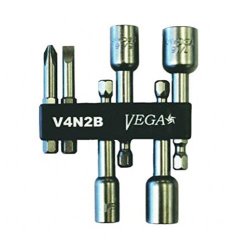 Vega V4N2B 6PC Driver Bit And Nutsetter Set